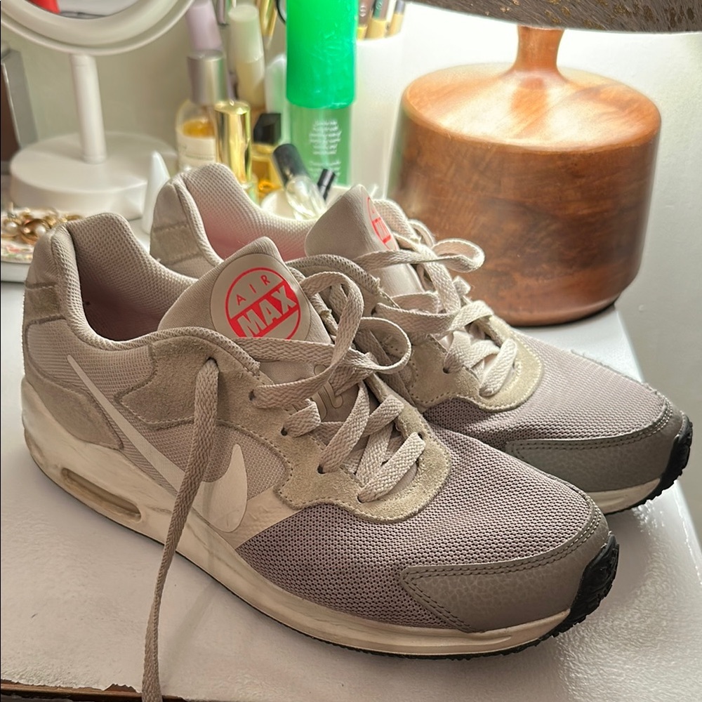 Nike Air Max Beige and Gray Sneakers